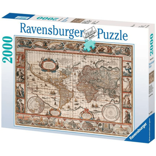 Map Of The World From 1650 Of 2000 Pieces By Ravensburger Presents Of