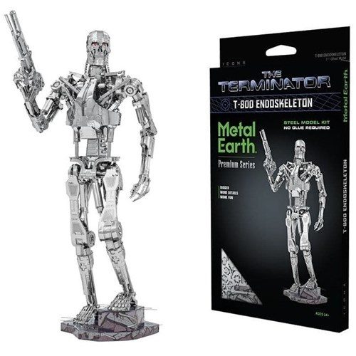 The Terminator T-800 Endoskeleton Metal Model Kit | Metal Earth