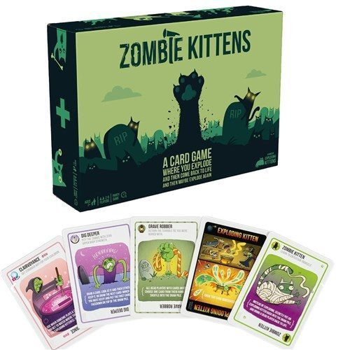 zombie kittens , exploding kittens card game