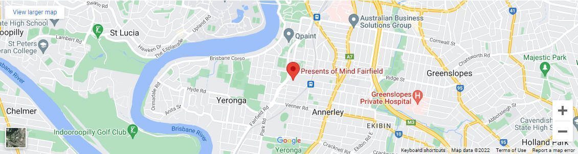 Map of Presents of Mind Fairfield store location