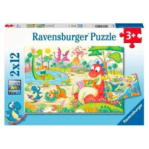 AIDS vitaliteit Immoraliteit My Dino Friends 2 x 12 Piece Puzzle by Ravensburger | Presents of Mind