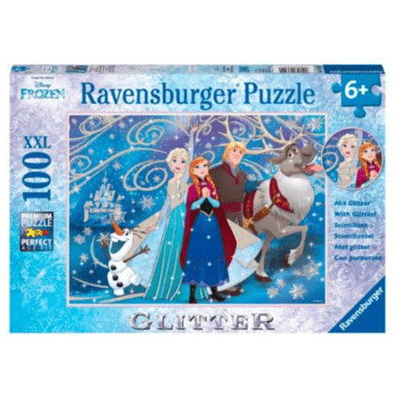 Disney Frozen Glittery Snow Glitter 100 Piece Puzzle by Ravensburger ...