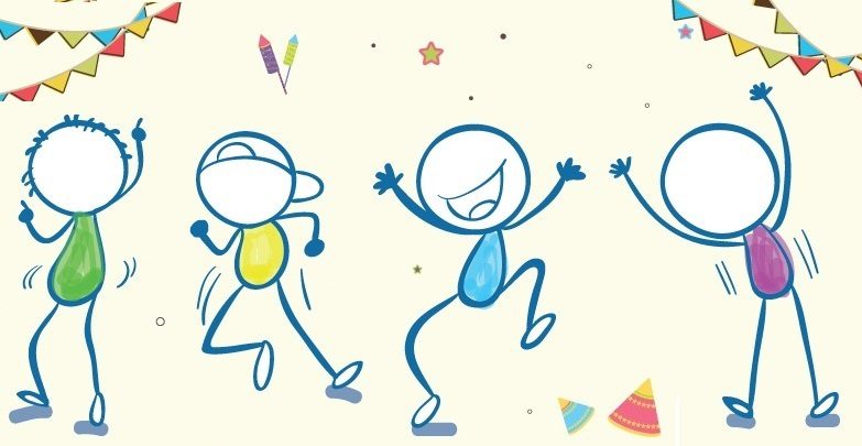 Stick Figures Partying