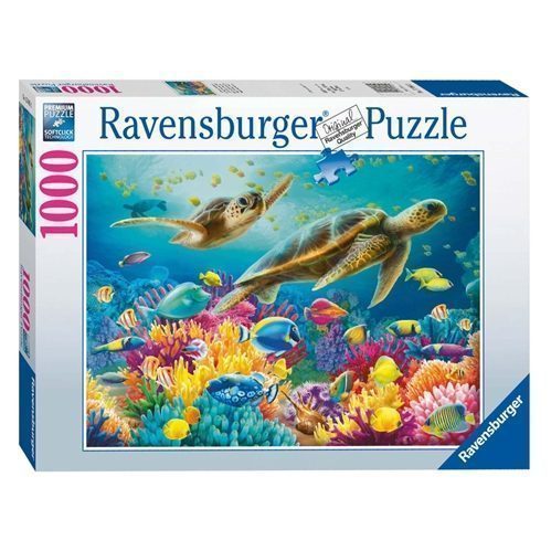 Blue Underwater World 1000 Piece Jigsaw Puzzle by Ravensburger ...