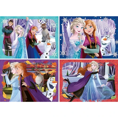 Family Forever Frozen 4 x 100 Piece Puzzle by Ravensburger.webp 32756