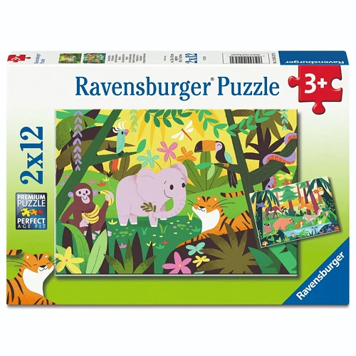 Animal Friends in Nature Puzzle 2×12 Piece Puzzle by Ravensburger.webp 32614
